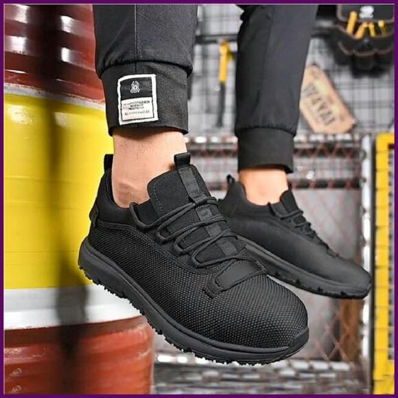 Steel Toe Work Sneakers Waterproof Lightweight Non Slip Safety Shoes - Picture 3 of 8